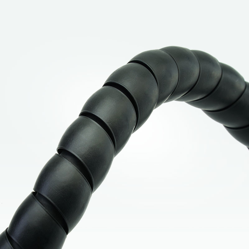 Flexible curved surface PP spiral hose protector for moving hoses